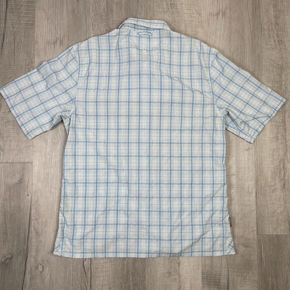 Simms Fishing Products Mens M Medium Plaid Button Down Shirt Short Sleeve J - Picture 11 of 12